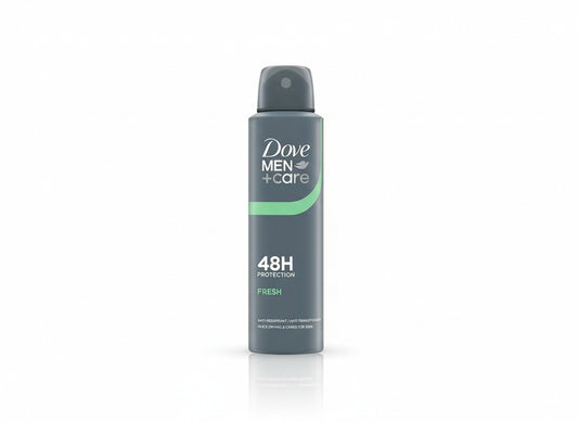 Dove Men+Care Fresh Desodorizante 48h Spray 150 ml — embalagem