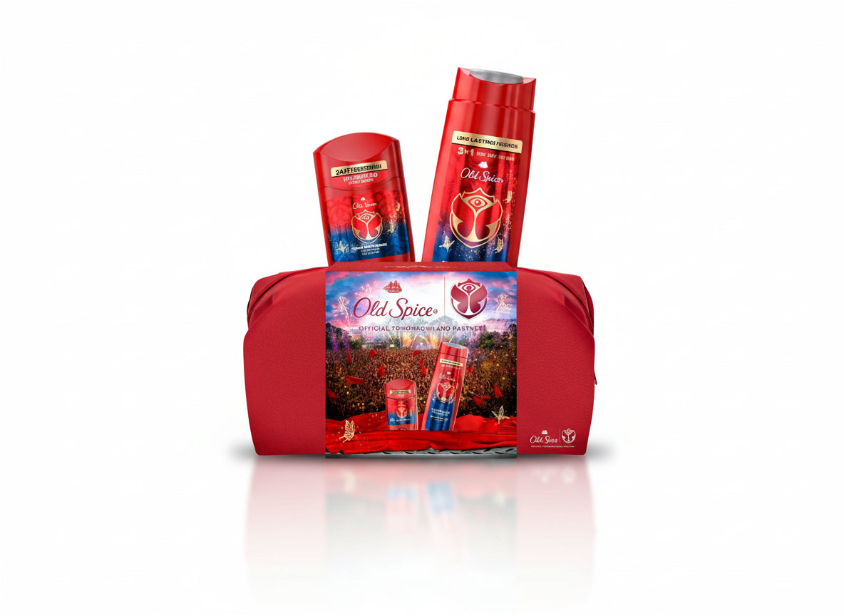 Old Spice RockStar Tomorrowland Set con desodorante en barra + gel de ducha + neceser