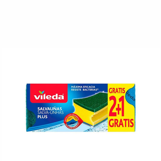 Vileda Esfregão Salva Unhas Antibacteriano 2+1