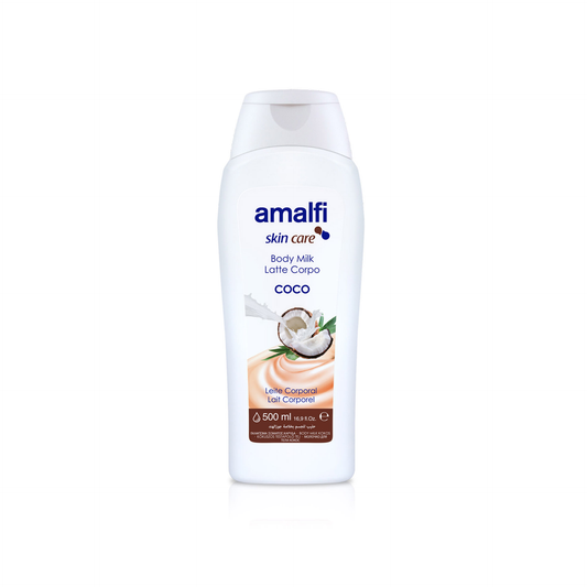 Amalfi Leite Corporal Côco 500 ml — embalagem