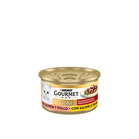 Purina Gourmet Gold Salmón y Pollo 85 gr