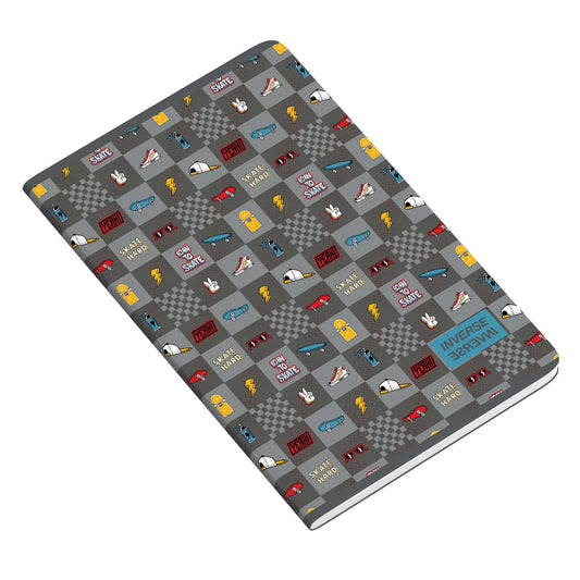 Ambar Caderno Agrafado PP A4 48F 90G Teen Inverse Quadriculado