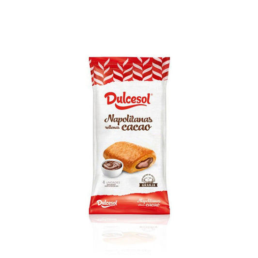 Dulcesol Napolitanas Chocolates 4 un 160 gr