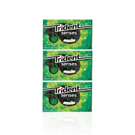 Trident Senses Pastilha Elástica Rainforest 23 gr - Pack 3 x 23 gr