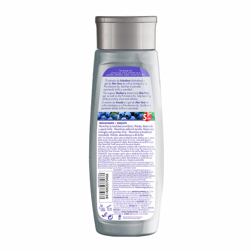 Natur Vital Mascarilla silver white or gray hair 300 ml