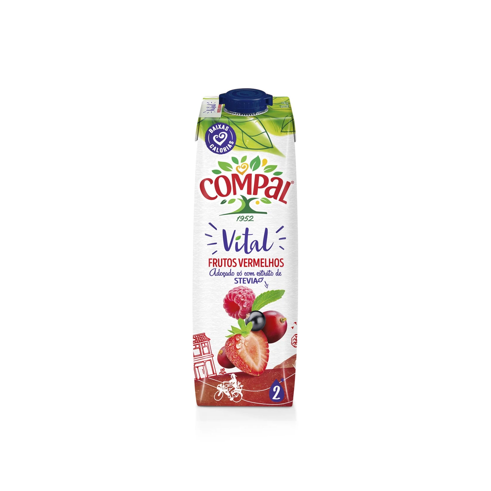 Compal Tetra Vital Frutos Rojos 1 L