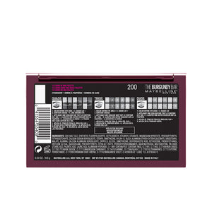 Maybelline Paleta de sombras the borgundy bar #04-burgundy