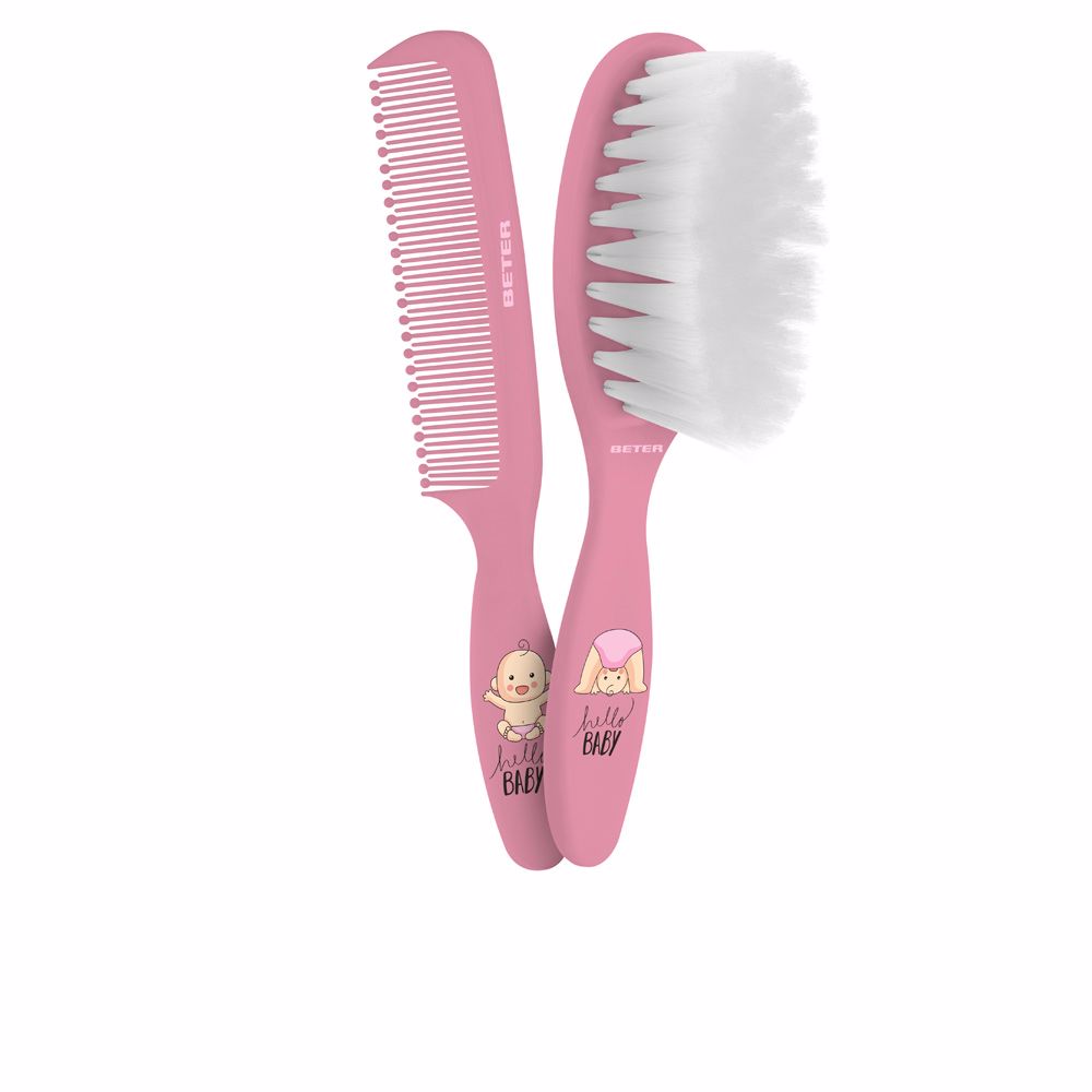 Beter Cepillo&peine bebe pack rosa 2 u