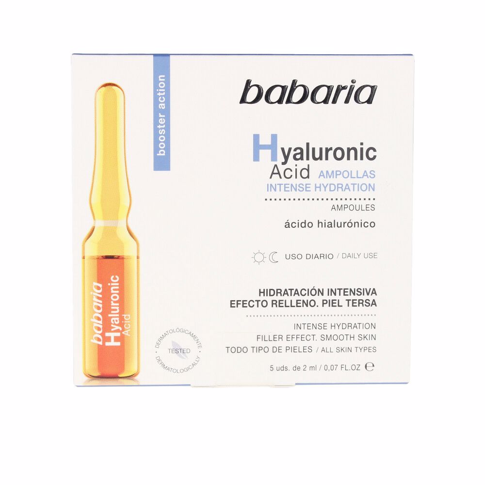 Babaria Ácido hialurônico ampolas de hidratação intensa 5 x 2 ml