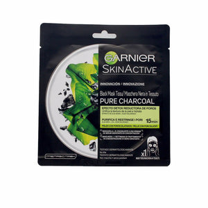 Garnier Máscara desintoxicação preta de carvão puro skinactive com efeito redutor de poros 28g