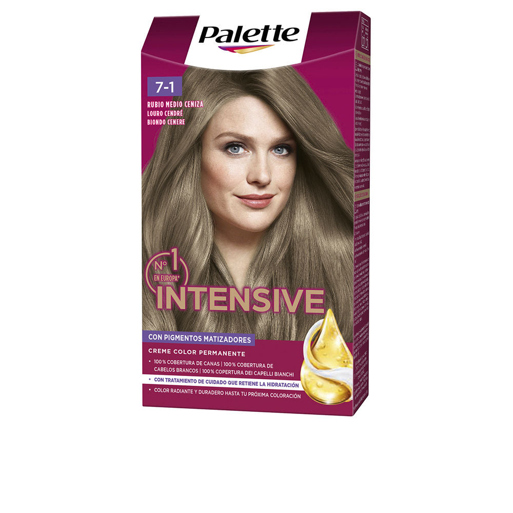 Palette Schwarzkopf Palette Coloração Permanente em Creme Intensivo 7-1 Medium Ash Blonde
