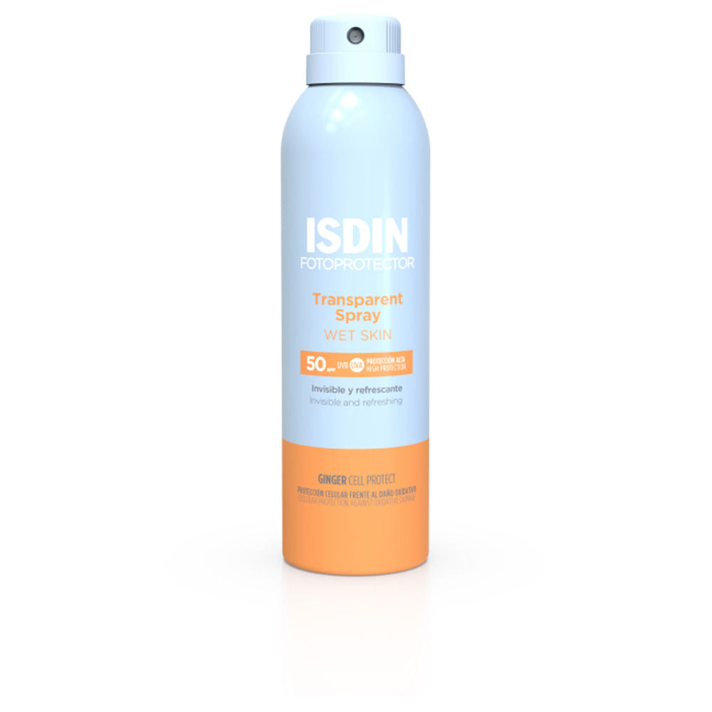 Isdin Spray fotoprotetor transparente para pele molhado spf50+ 250 ml