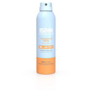 Isdin Spray fotoprotetor transparente para pele molhado spf50+ 250 ml