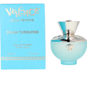 Versace Dylan turquesa eau de toilette de toalete de vaporizador de banheiro 100 ml
