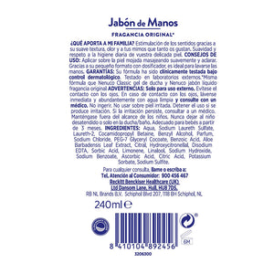 Nenuco Sabonete para as mãos clássico fragrância original 240 ml