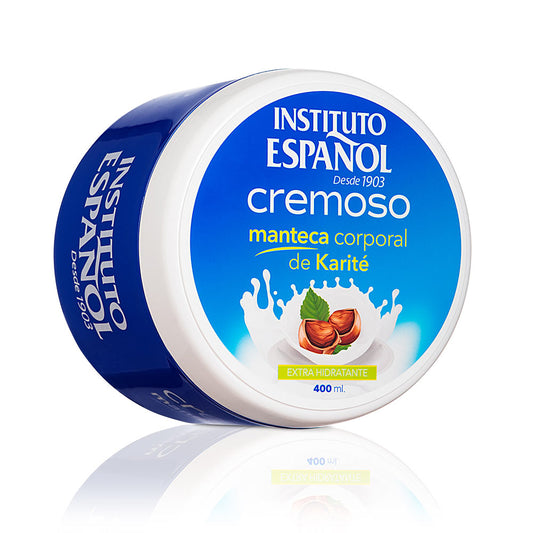 Instituto Español Manteiga de karité manteiga corporal cremoso 400 ml