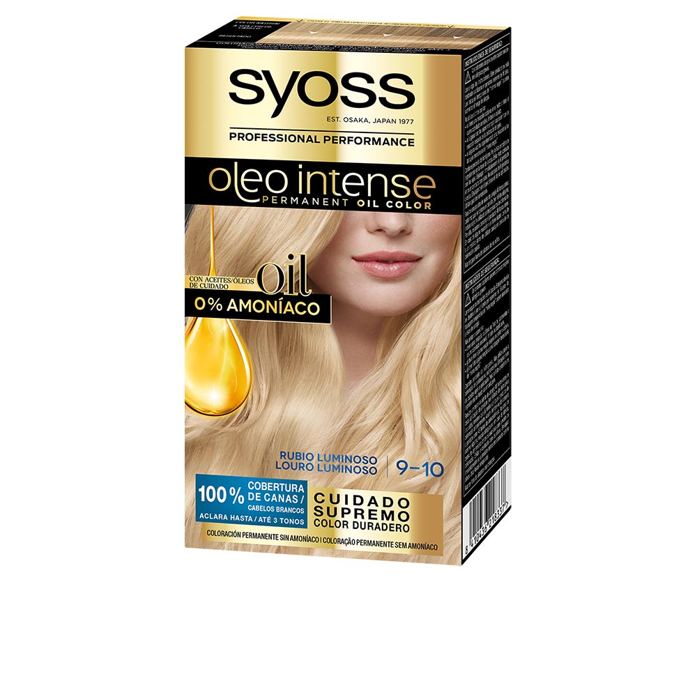 Syoss Oleo intenso cor de cabelo sem amoníaco #9.10-loiro luminoso 5 unidade.