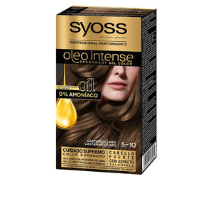 Syoss Oleo intenso cor de cabelo sem amoníaco #5.10-castanho claro 5 unidade.