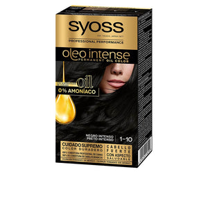 Syoss Oleo intenso cor de cabelo sem amoníaco #1.10-preto intenso 5 unidade.