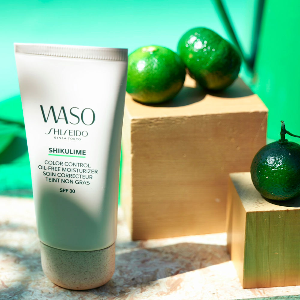 Shiseido Waso shikulime hidratante sem óleo com controle de cor 50 ml