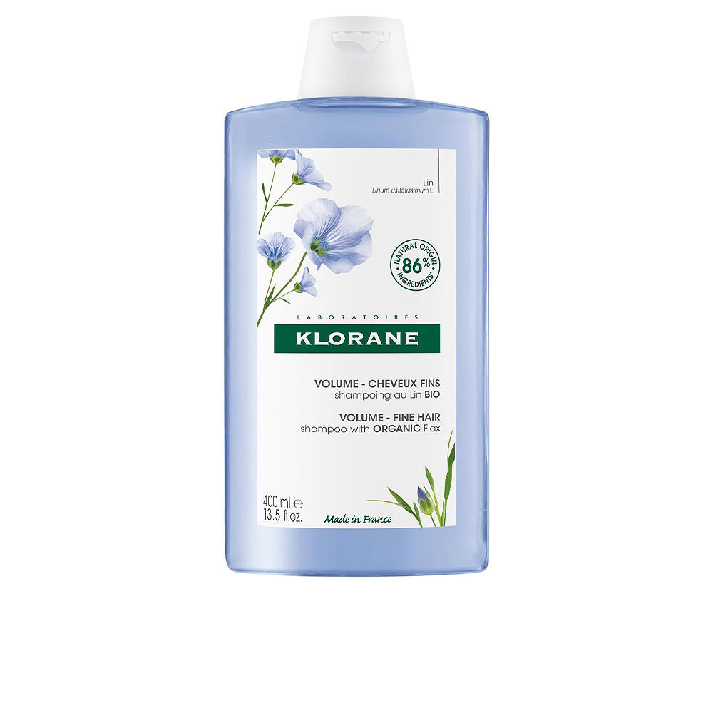 Klorane Volume shampoo de linho orgânico 400 ml