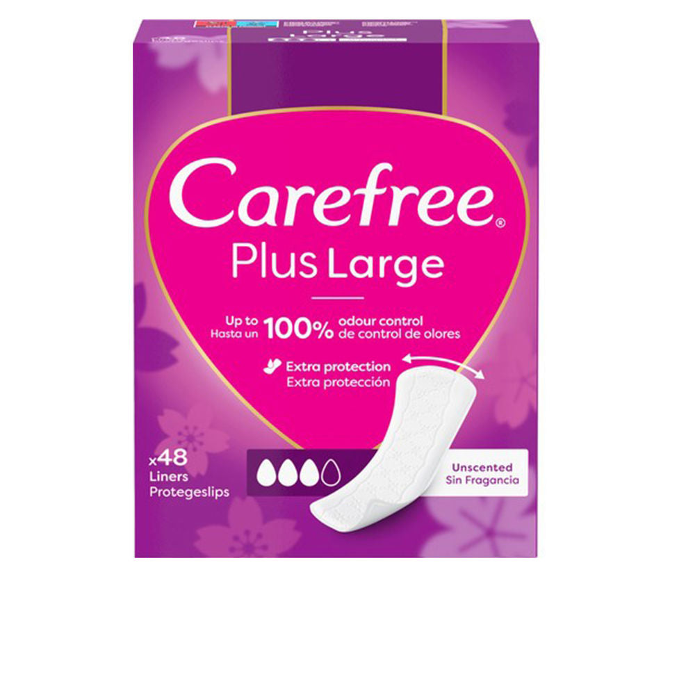Carefree Protetor carefree plus large sem fragrância 48 unidades