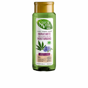 Natur Vital Shampoo eco hidratante de cânhamo e linhaça 300 ml