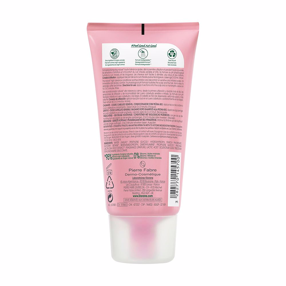 Klorane A la peony bio condicionador calmante 150 ml