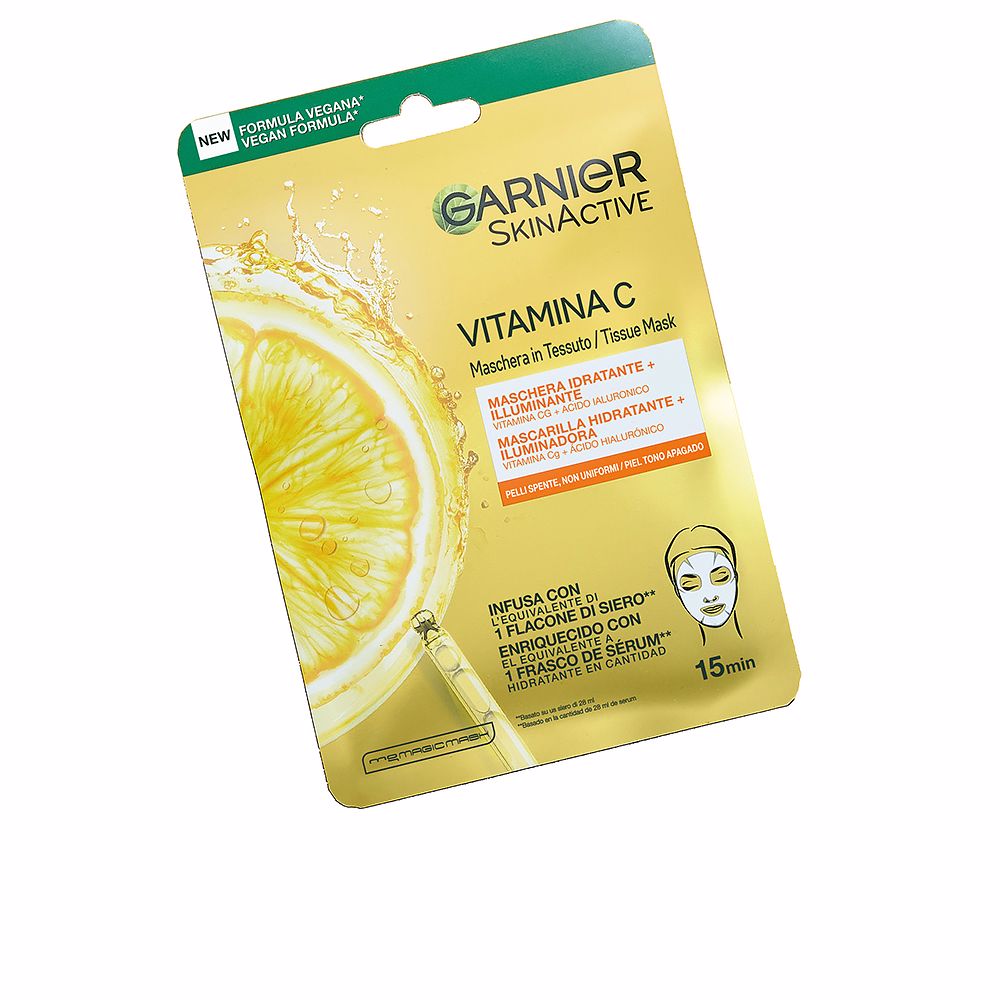 Garnier Skinactive mascarilla vitamina c hidratante e iluminadora 1 u