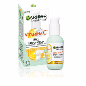 Garnier Creme sérum iluminador + antimanchas 2 em 1 com vitaminas c fps 25 50 ml