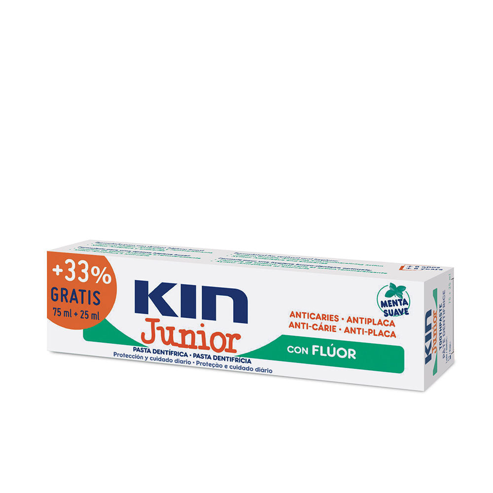 Kin Massa kin júnior dentífrica anticárie #menta suave 75 + 25 ml