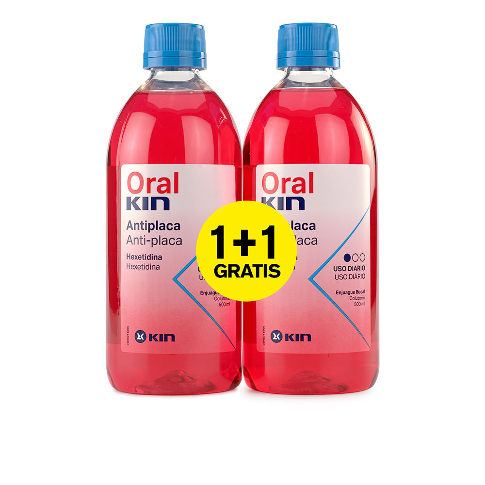Kin Oralkin enjuague bucal anti-placa coffret 2 pz