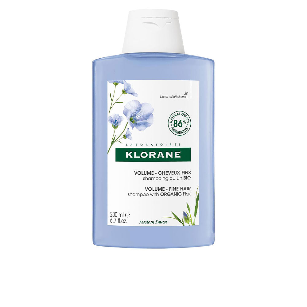 Klorane Volume shampoo de linho orgânico 200 ml