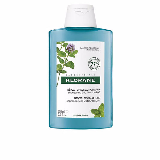 Klorane A la mint bio shampoo desintoxicante para cabelos normais 200 ml