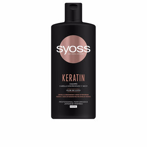 Syoss Champô queratina para cabelos crespos e segundo 440 ml