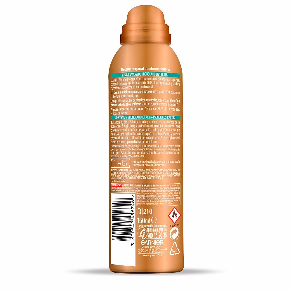Garnier Bruma autobronzeadora natural bronzer #médio