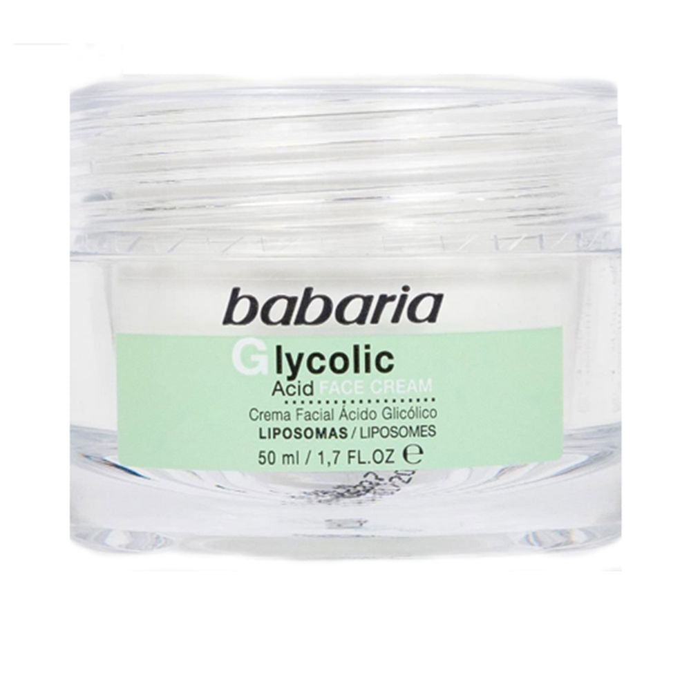 Babaria Creme facial de renovação celular de ácido glicólico 50 ml