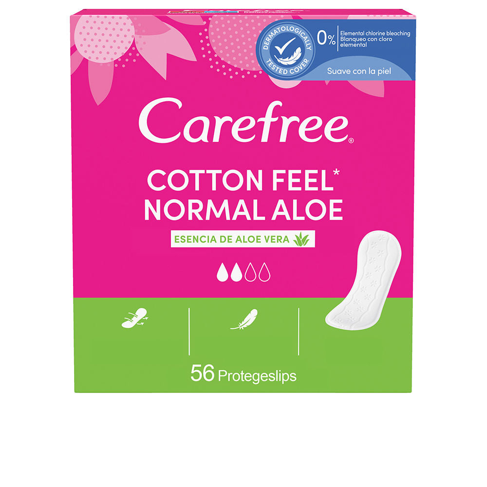 Carefree Algodão descuidado protetor aloe vera 56 u