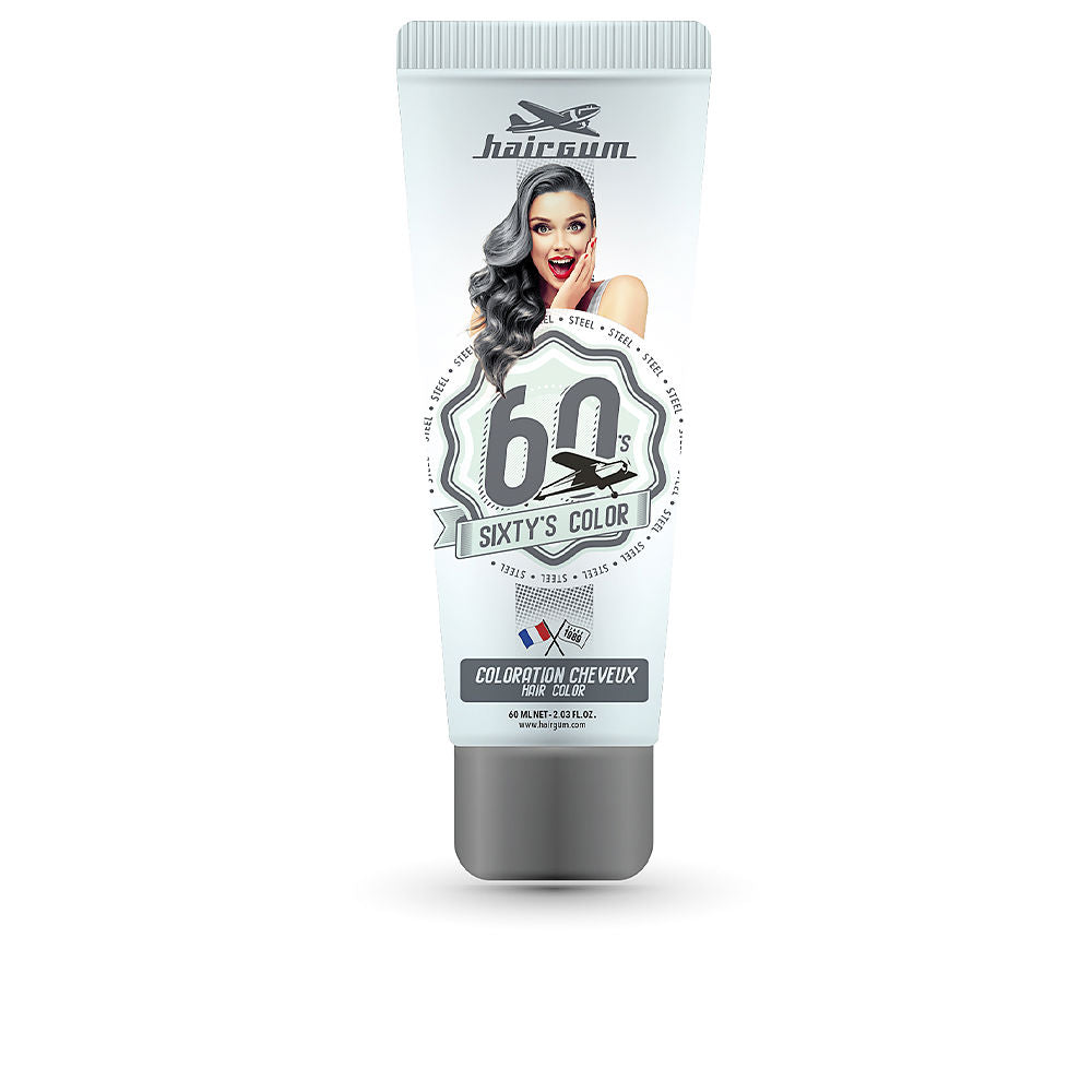 Hairgum Cor de cabelo sixty's color #aço