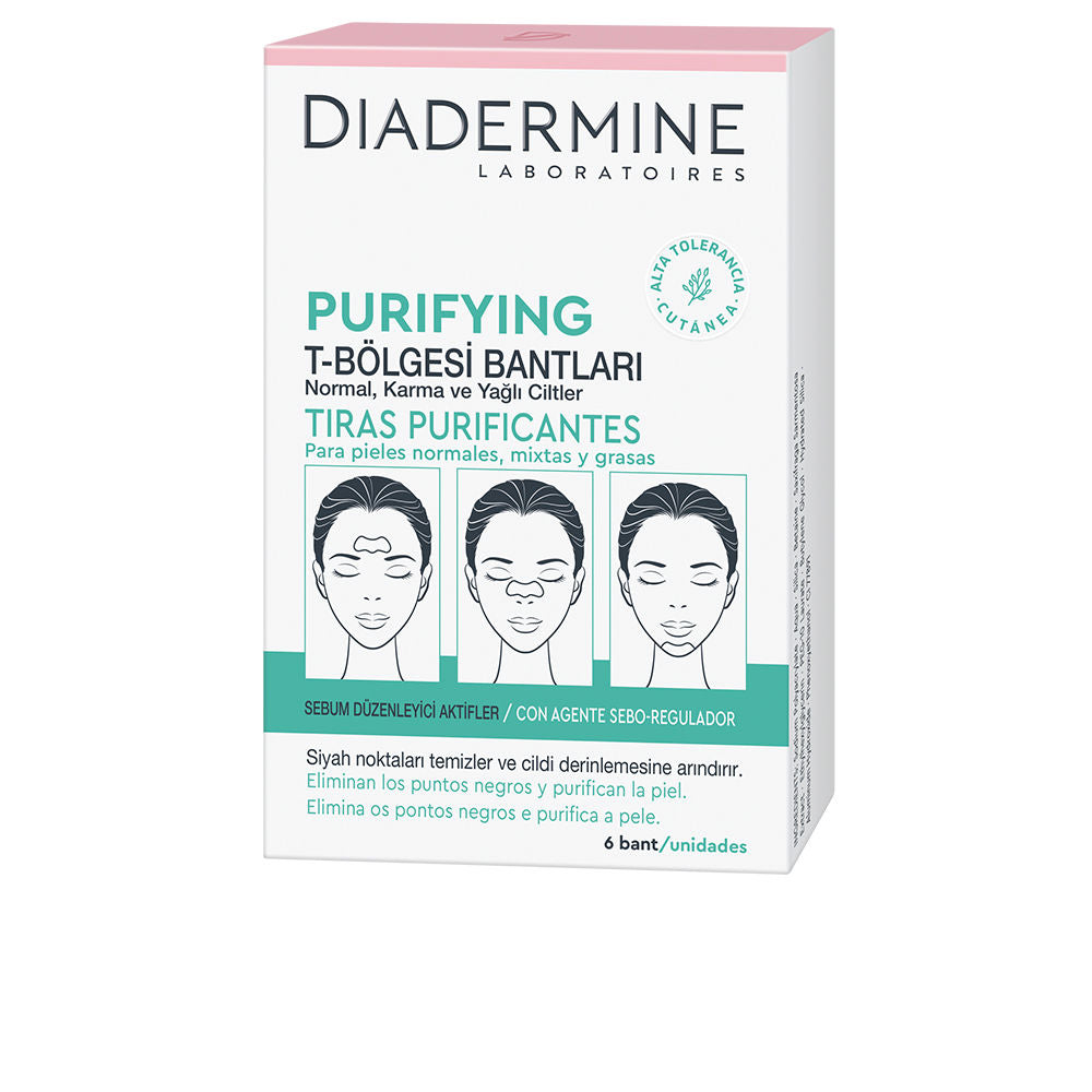 Diadermine Tiras purificantes pele normal-mixta 6 u