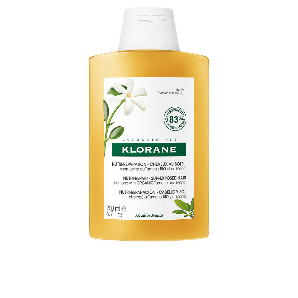 Klorane Polysianes monoï y tamanu bio shampoo nutritivo 200 ml