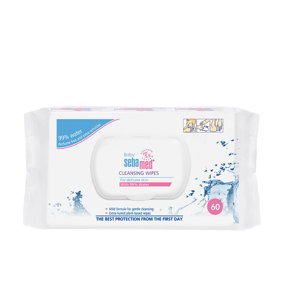 Sebamed Lenços umedecidos de limpeza bebê 60 unidades
