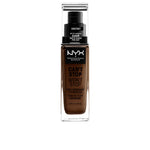 Nyx Professional Make Up Não posso parar, não posso parar base de cobertura total #castanha 30 ml