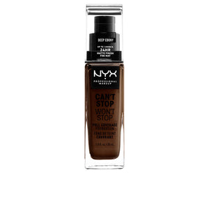 Nyx Professional Make Up Não posso parar, não posso parar base de cobertura total #ébano profundo 30 ml