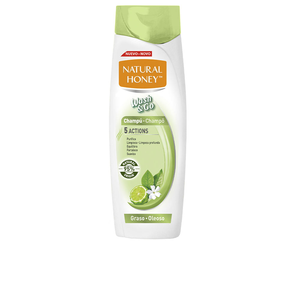 Natural Honey Shampoo gorduroso wash & go 400 ml