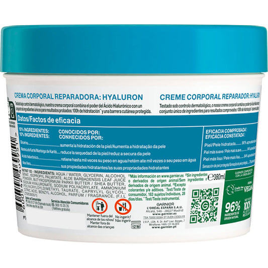 Garnier Creme corporal superalimento aloe vera corporal calmante pele normal a seca 380 ml