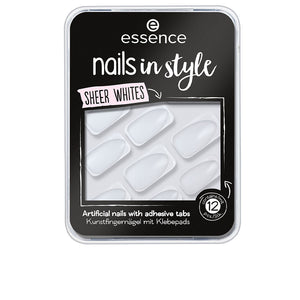 Essence Unhas in estilo uñas artificiais #11-sheer brancos