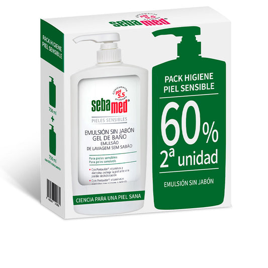 Sebamed Emulsão sem sabão gel de banho 2 x 750 ml