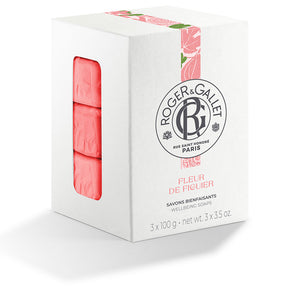Roger & Gallet Flor de figuier sabonetes perfumados 3 unidades