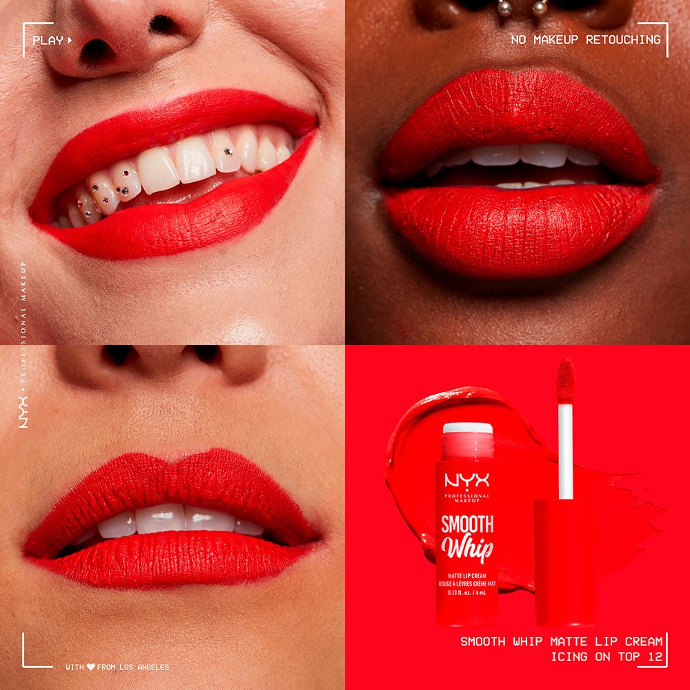 Nyx Professional Make Up Creme labial whipe liso fosco #incing em 4 ml